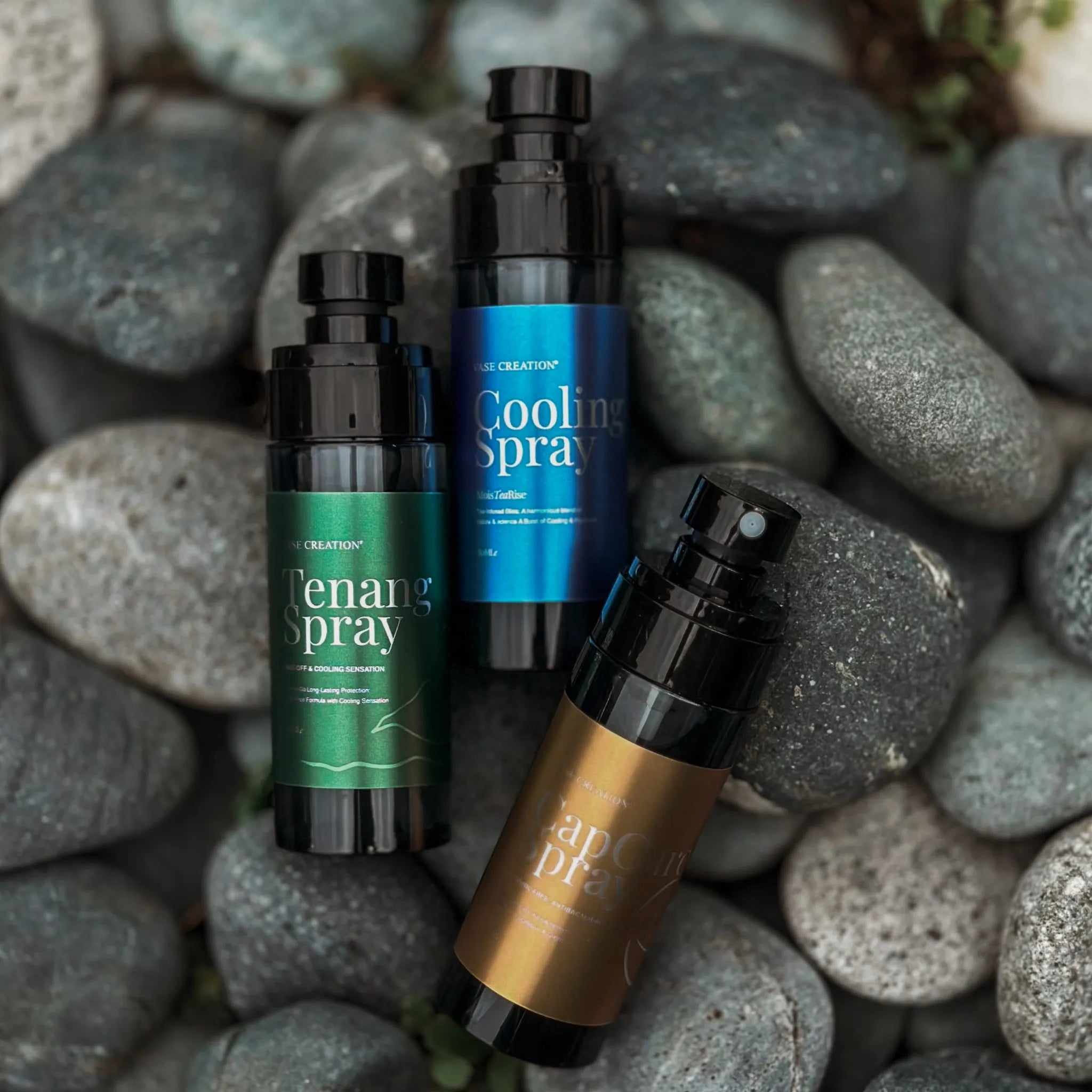 Functional Sprays collection by Vase Creation®: Sensory reset mists and protective lifestyle hygiene sprays for the modern nomad