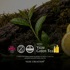 Vase Creation Midnight Shikoku Shower Oil Face Body Cleanser - Aroma profile in Award-winning Yuzu Essential Oil Green Tea shower oil