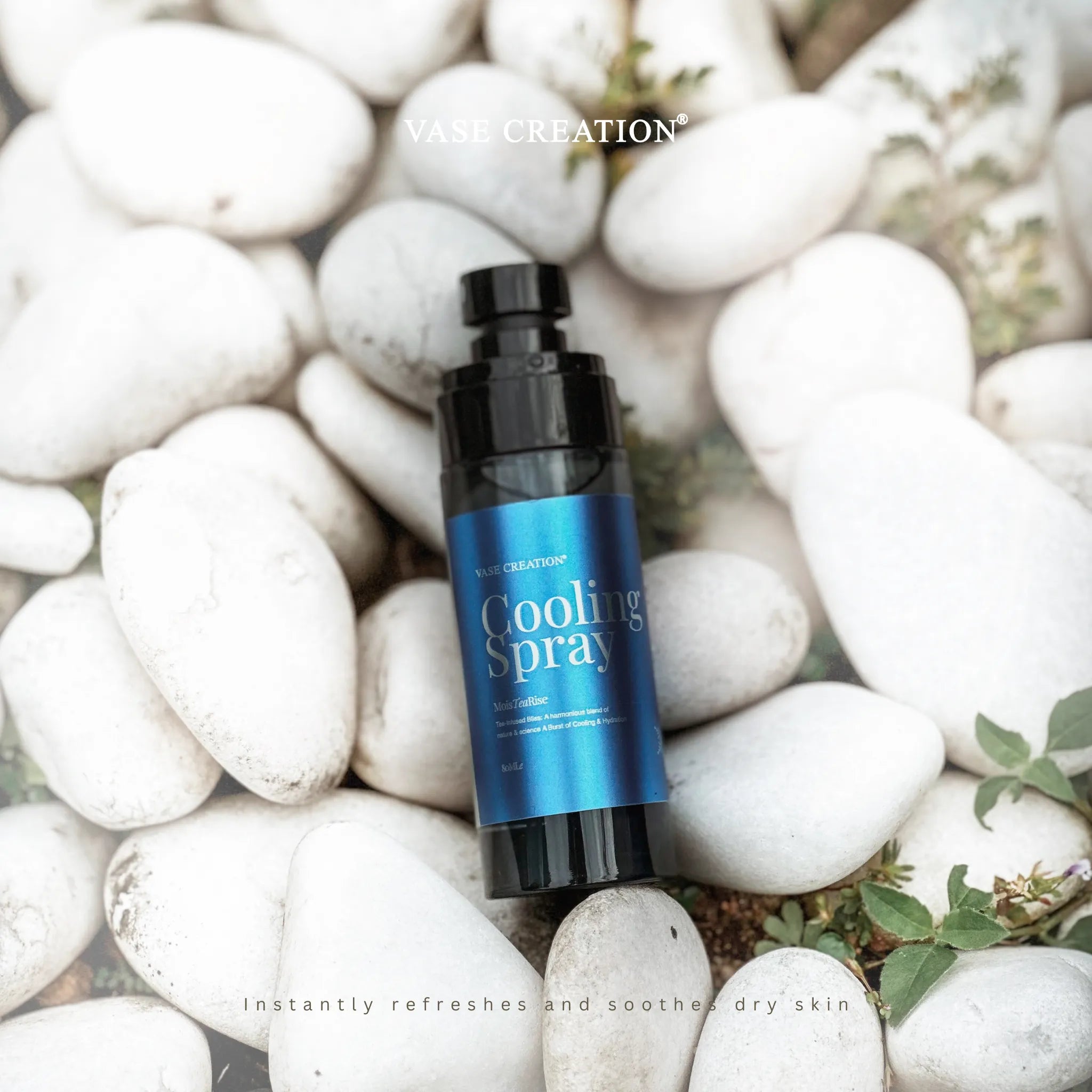 Vase Creation MoisTeaRise Hydrating Cooling Body Spray - Pocket-sized thermal relief for commuting and outdoor activities