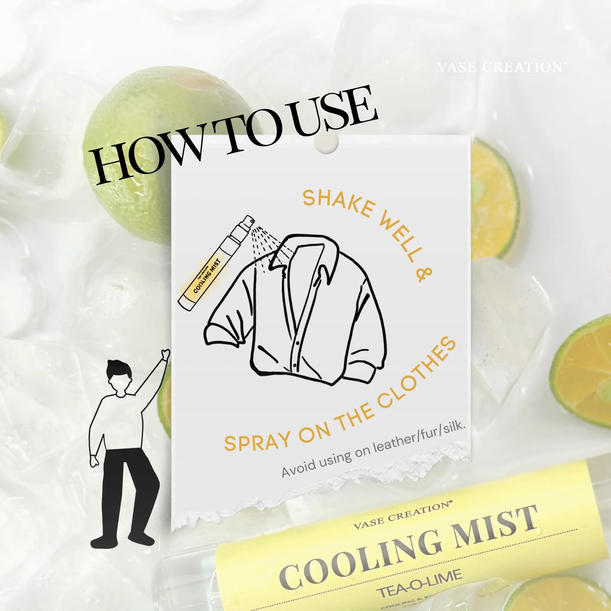 Vase Creation Tea-O-Lime Cooling Mist - How to use
